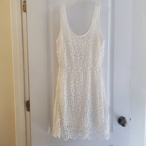Crocheted look dress